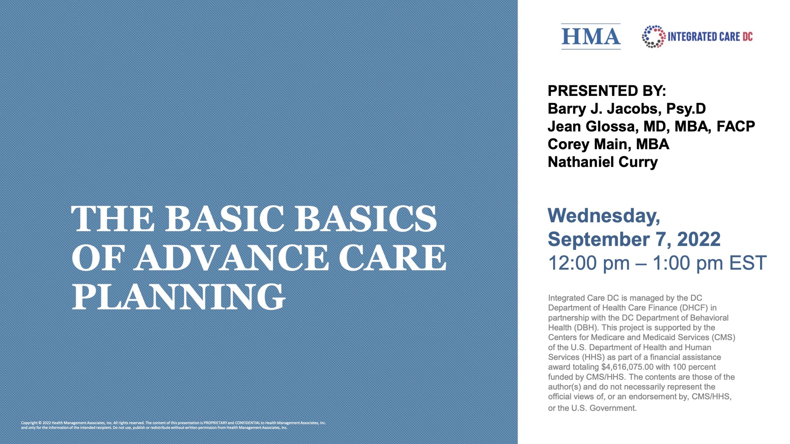 The Basic Basics of Advance Care Planning—What It Is, Why It’s Helpful, & How to Ensure It Matters (Advance Directive and Person-Centered Care Planning Series 1)