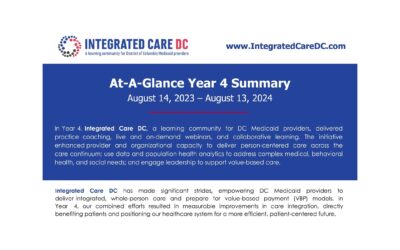 Integrated Care DC Releases At-A-Glance Report